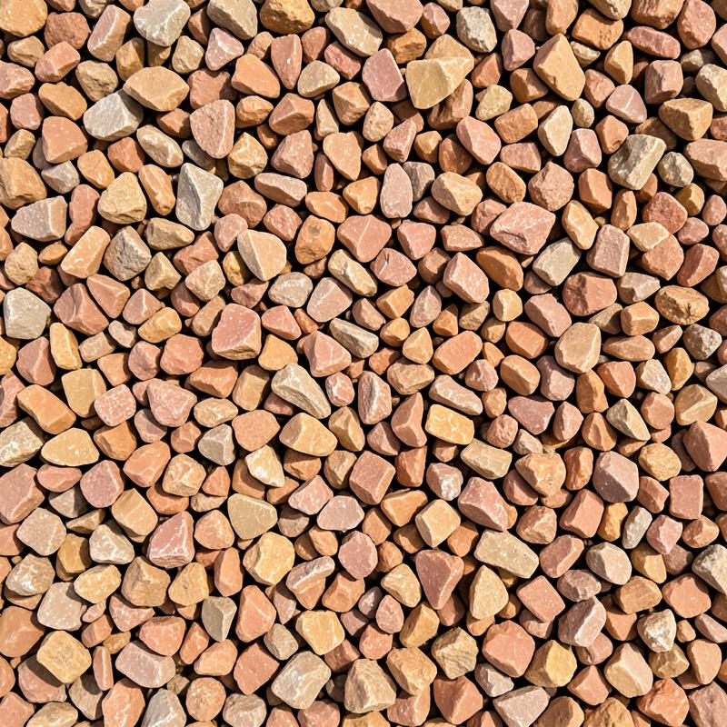 Brown marble chips with earthy tan and rust tones